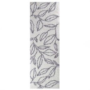 Flora Botanical  Plush Shag Rugs Transitional Floral Indoor Area Rug