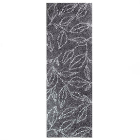 Flora Botanical  Plush Shag Rugs Transitional Floral Indoor Area Rug