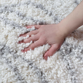 Flora Botanical  Plush Shag Rugs Transitional Floral Indoor Area Rug
