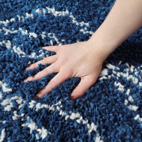 Flora Botanical  Plush Shag Rugs Transitional Floral Indoor Area Rug
