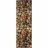 Floral Modern Mosaic Tile Area Rug