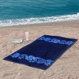 Floral Oversized Cotton 2 Piece Beach Towel Set