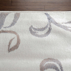 Floral Vines Scrolling Indoor Large Area Rugs or Runner Rug