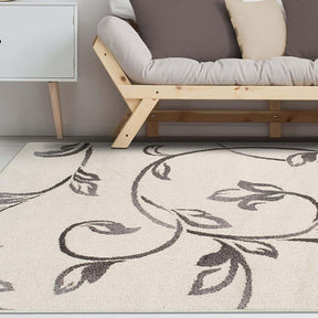 Floral Vines Scrolling Indoor Large Area Rugs or Runner Rug