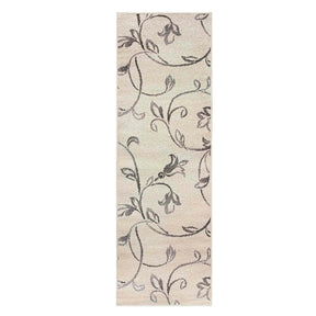 Floral Vines Scrolling Indoor Large Area Rugs or Runner Rug