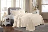 Florin Cotton Matelasse Weave Jacquard Scroll Medallion Bedspread Set