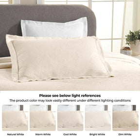 Florin Cotton Matelasse Weave Jacquard Scroll Medallion Bedspread Set