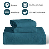 Florin Cotton Matelasse Weave Jacquard Scroll Medallion Bedspread Set