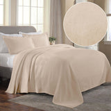 Florin Cotton Matelasse Weave Jacquard Scroll Medallion Bedspread Set