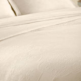 Florin Cotton Matelasse Weave Jacquard Scroll Medallion Bedspread Set