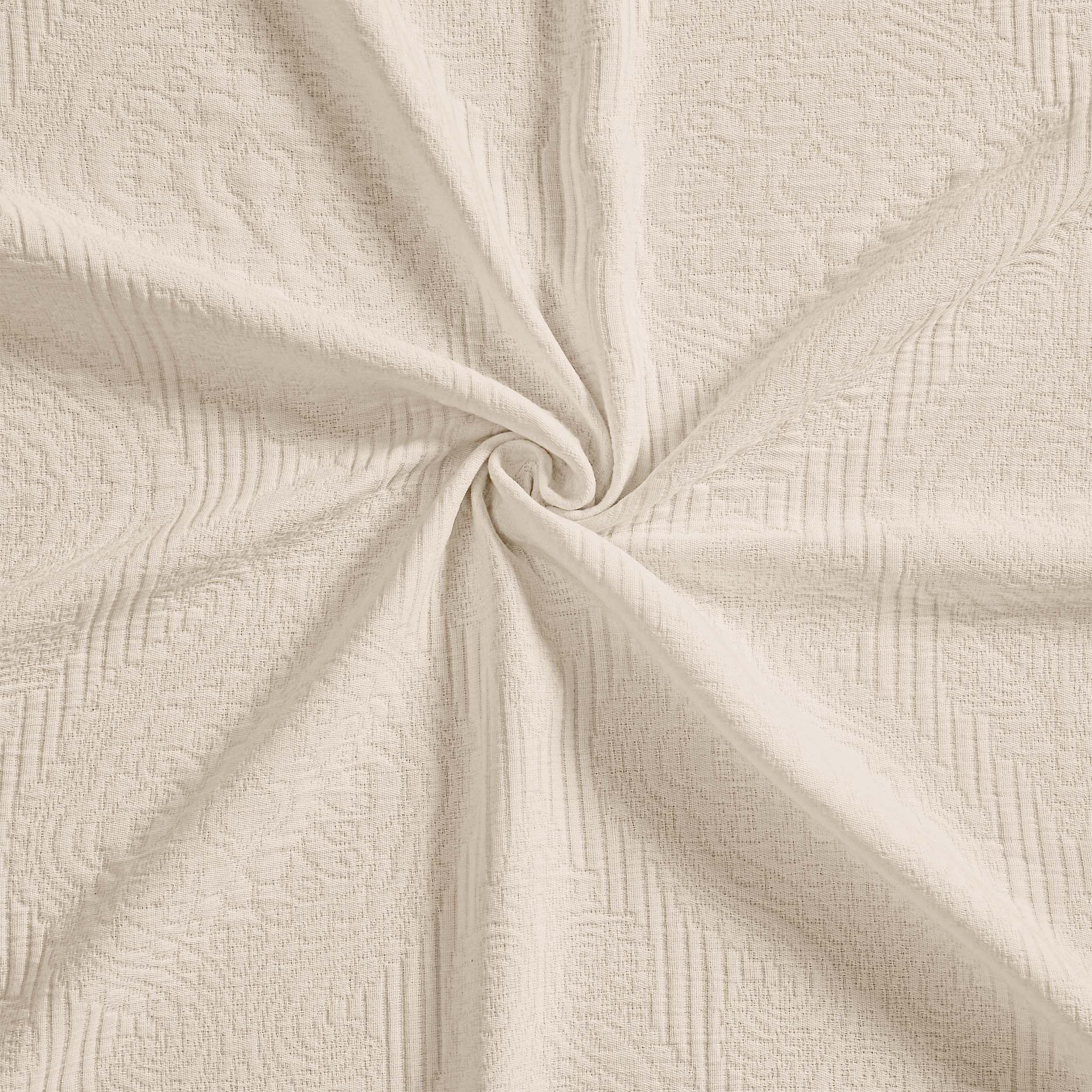 Florin Cotton Matelasse Weave Jacquard Scroll Medallion Bedspread Set
