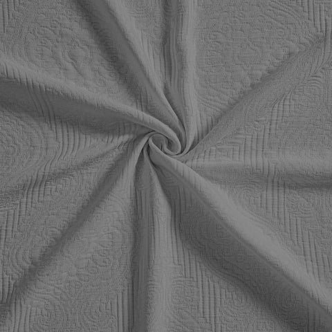 Florin Cotton Matelasse Weave Jacquard Scroll Medallion Bedspread Set