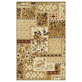 Flower Patchwork Floral Ornamental Rustic Indoor Area Rug