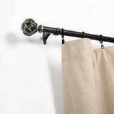 Friedrich Black and Gold Expandable Curtain Rod
