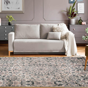Galilee Vintage Bohemian Floral Mandala Indoor Area Rug Or Runner Rug