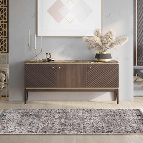 Galilee Vintage Bohemian Floral Mandala Indoor Area Rug Or Runner Rug