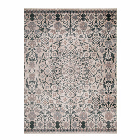 Galilee Vintage Bohemian Floral Mandala Indoor Area Rug Or Runner Rug