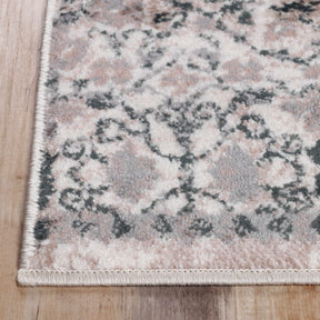 Galilee Vintage Bohemian Floral Mandala Indoor Area Rug Or Runner Rug