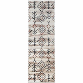 Gared Traditional Southwestern Tribal Area Rug Bone