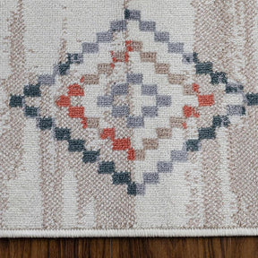 Gared Traditional Southwestern Tribal Area Rug Bone