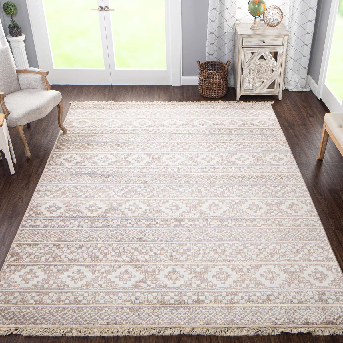 Genaine Geometric Diamond Indoor Large Area Rugs or Runner Rug