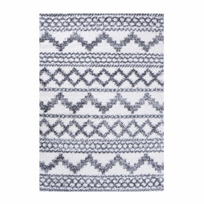 Geometric Bohemian Indoor Plush Shag Area Rug