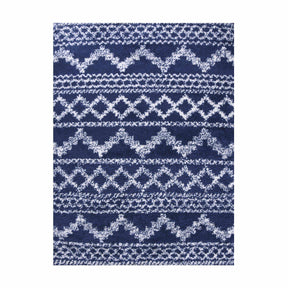 Geometric Bohemian Indoor Plush Shag Area Rug