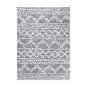 Geometric Bohemian Indoor Plush Shag Area Rug