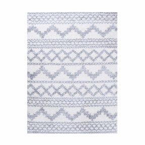 Geometric Bohemian Indoor Plush Shag Area Rug