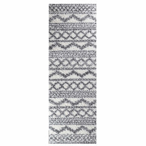 Geometric Bohemian Indoor Plush Shag Area Rug