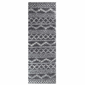 Geometric Bohemian Indoor Plush Shag Area Rug