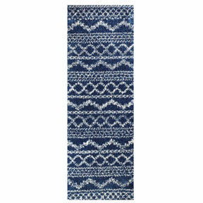 Geometric Bohemian Indoor Plush Shag Area Rug