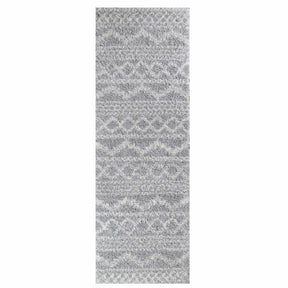 Geometric Bohemian Indoor Plush Shag Area Rug