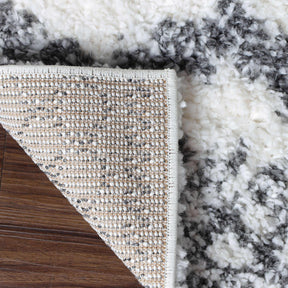 Geometric Bohemian Indoor Plush Shag Area Rug