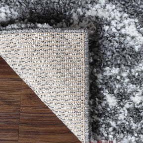 Geometric Bohemian Indoor Plush Shag Area Rug
