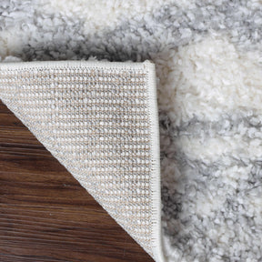 Geometric Bohemian Indoor Plush Shag Area Rug