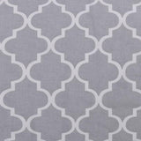 Geometric Trellis Lattice Sheer Grommet Curtain Panel Set