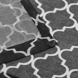 Geometric Trellis Lattice Sheer Grommet Curtain Panel Set