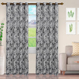 Ghera Jacquard Curtain Panel Set with Grommet Top Header