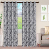 Ghera Jacquard Curtain Panel Set with Grommet Top Header