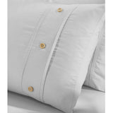 Gina Organic Cotton 300 Thread Count Percale 3 Piece Duvet Cover Set