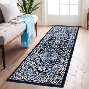 Glendale Traditional Floral Medallion Indoor Area Rug or Runner Rug