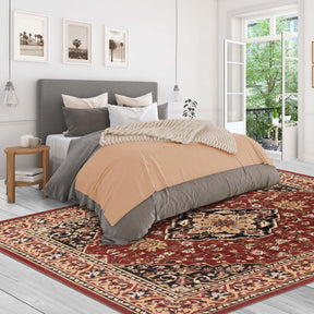 Glendale Traditional Floral Medallion Indoor Area Rug or Runner Rug