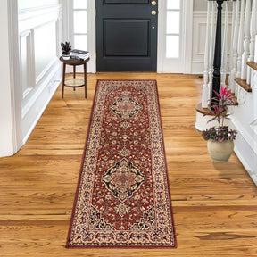 Glendale Traditional Floral Medallion Indoor Area Rug or Runner Rug