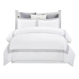 Glenmont Embroidered Duvet Cover Set White