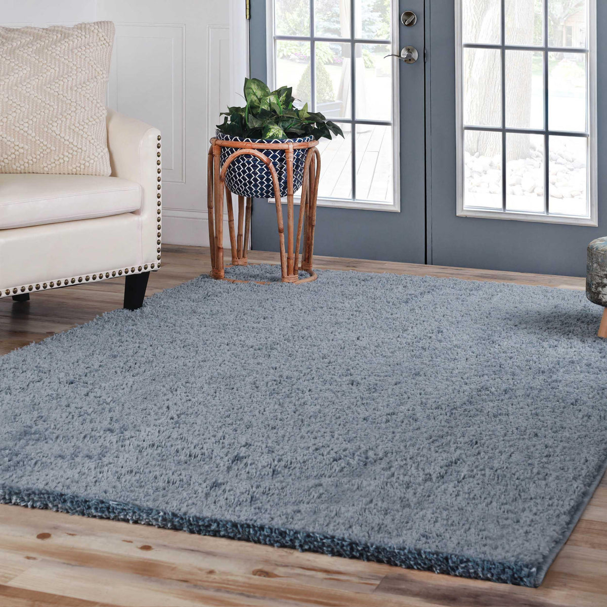 Hand Tufted Solid Plush Shag Rugs Indoor Area Rug Or Runner