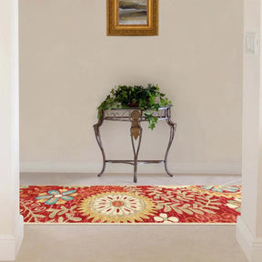 Handmade Floral Medallion Hand-Tufted Indoor Area Rug Or Runner