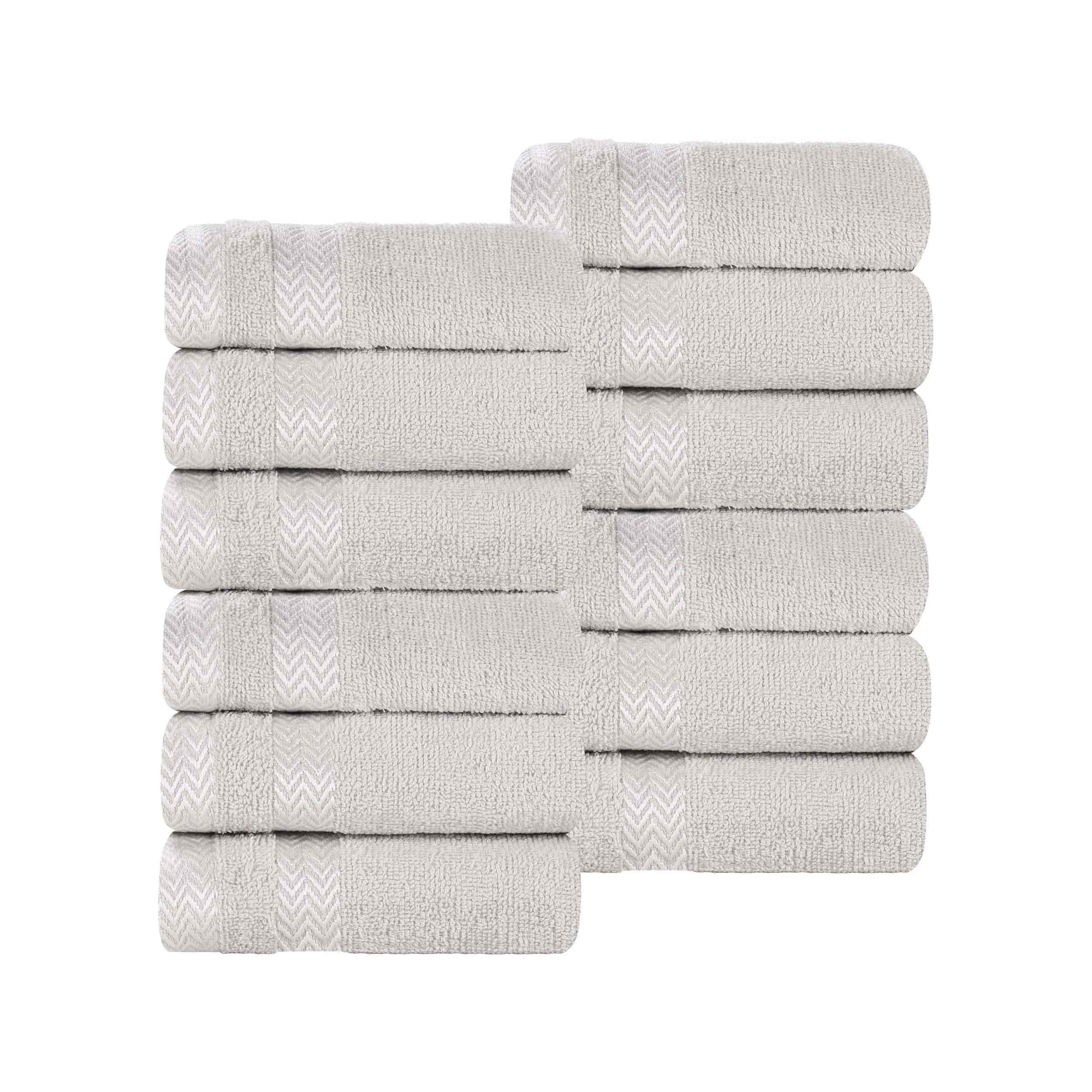 Hays Cotton Medium Weight Soft Face Towel Washcloth Set of 12