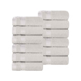 Hays Cotton Medium Weight Soft Face Towel Washcloth Set of 12