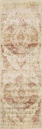 Heavily Distressed Oriental Medallion Area Rug